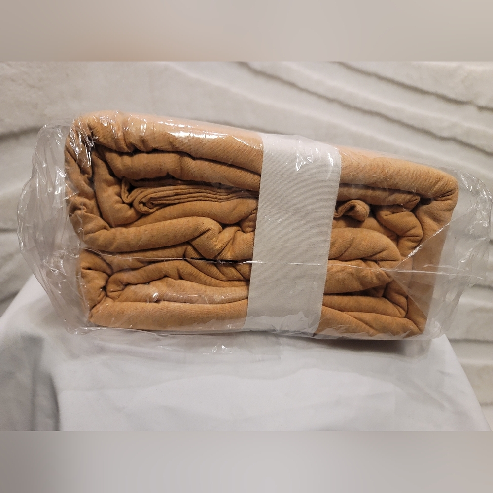 Casaluna Duvet Set Full/Queen Jersey Bronze Brown Flash Cover & 2 Sham Set - Picture 3 of 8